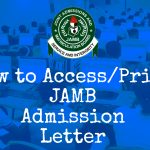 How to Print JAMB Admission Letter