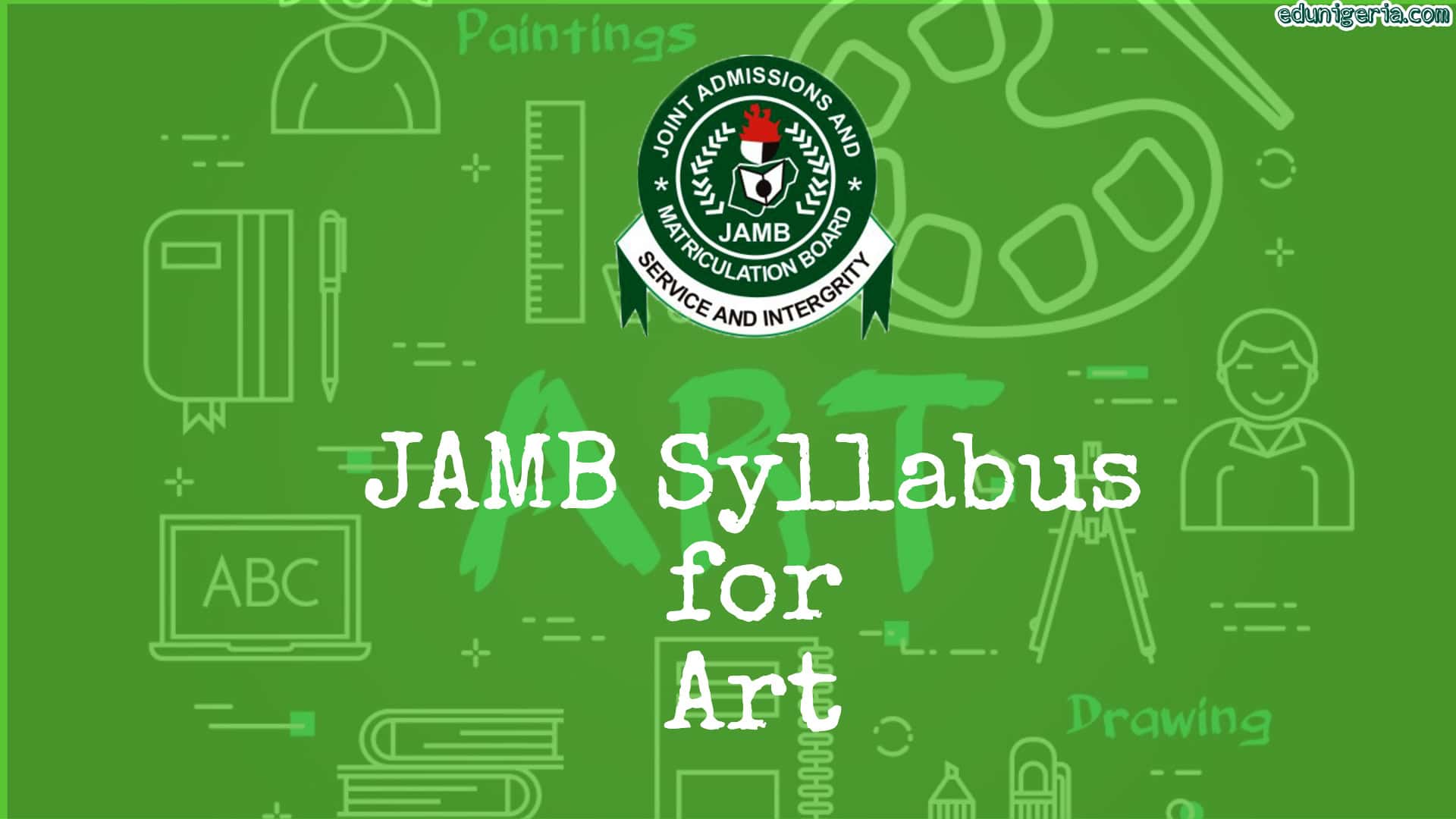JAMB Syllabus for Art