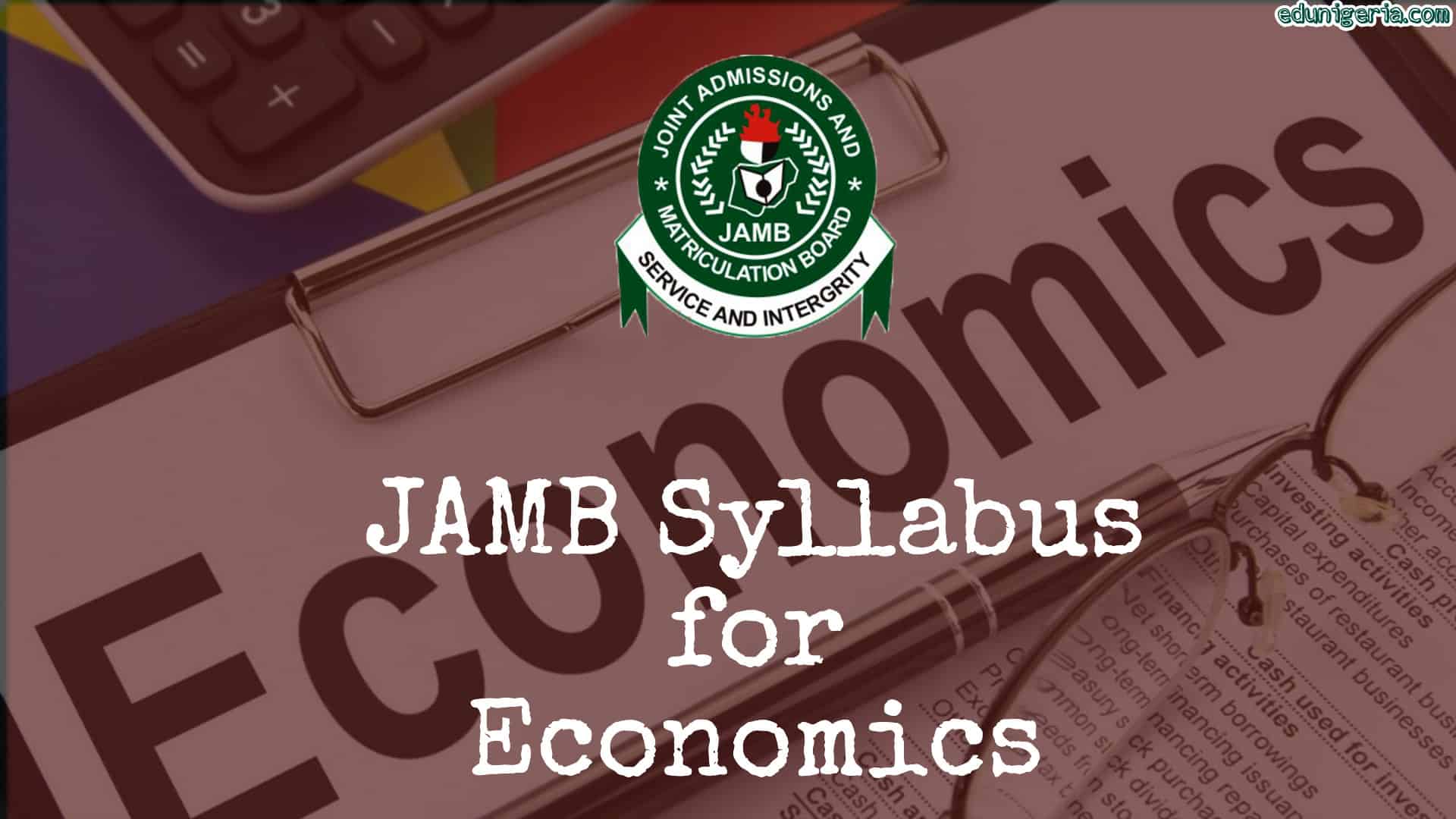JAMB Syllabus for Economics