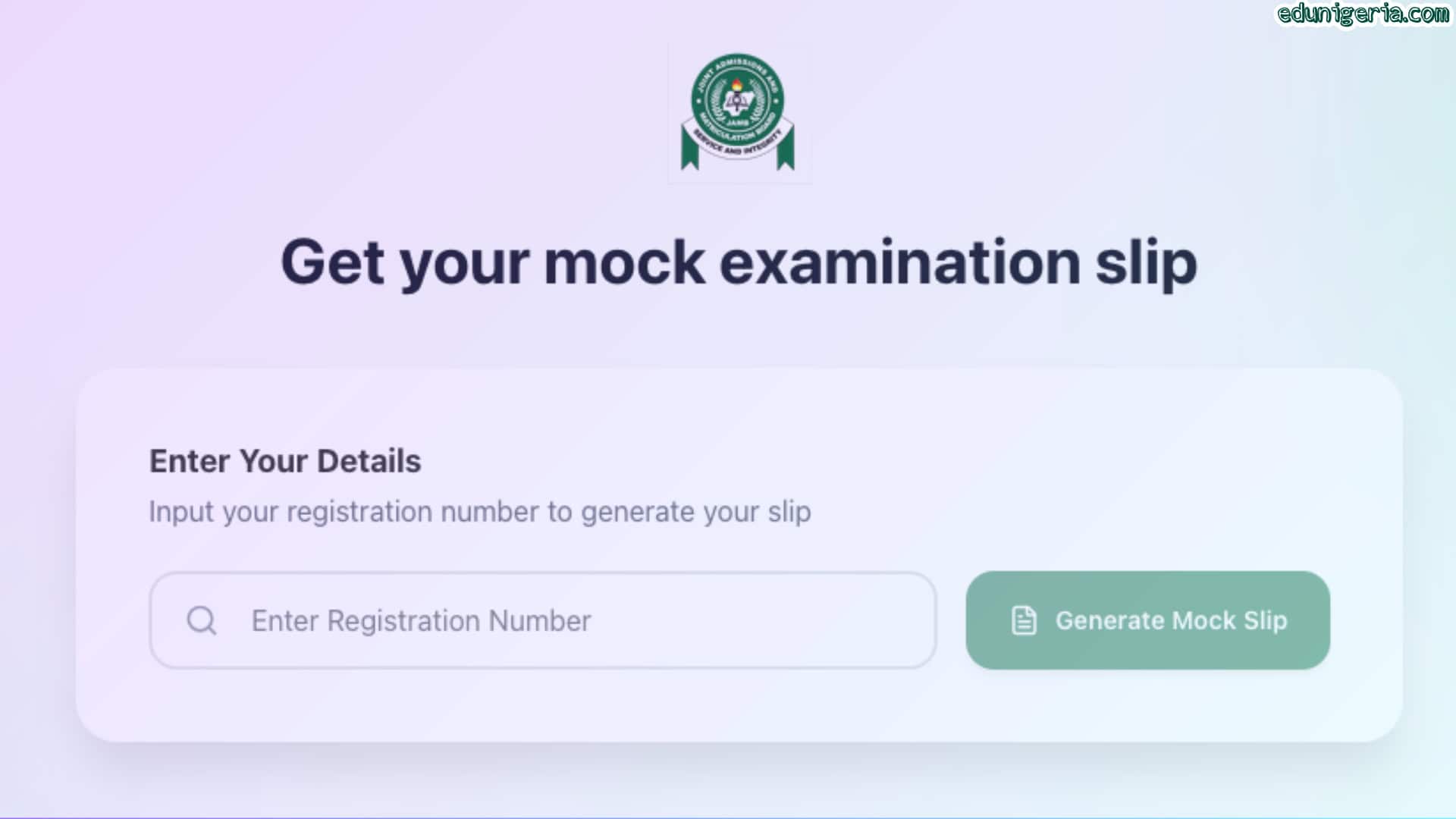 How to Print JAMB Mock Exam Slip 2026